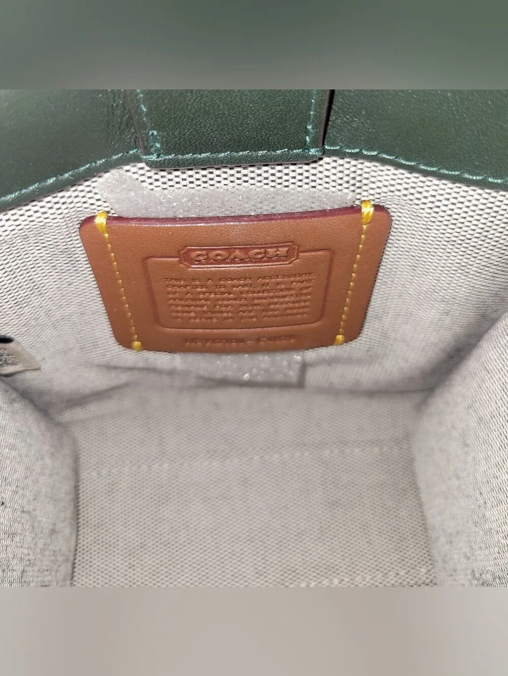 Coach Mini Cashin Tote C4828 Amazon Green NWT